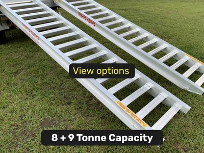 8 tonne capacity machinery loading ramps