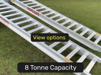 8 tonne capacity machinery loading ramps