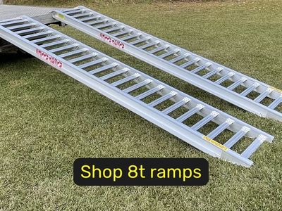 8 tonne capacity machinery loading ramps
