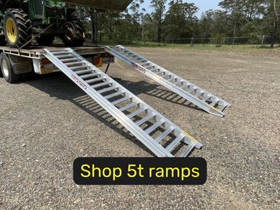 5 tonne capacity machinery loading ramps
