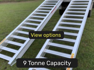 9 tonne capacity machinery loading ramps
