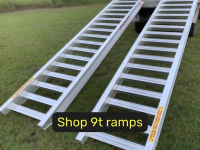 9 tonne capacity machinery loading ramps