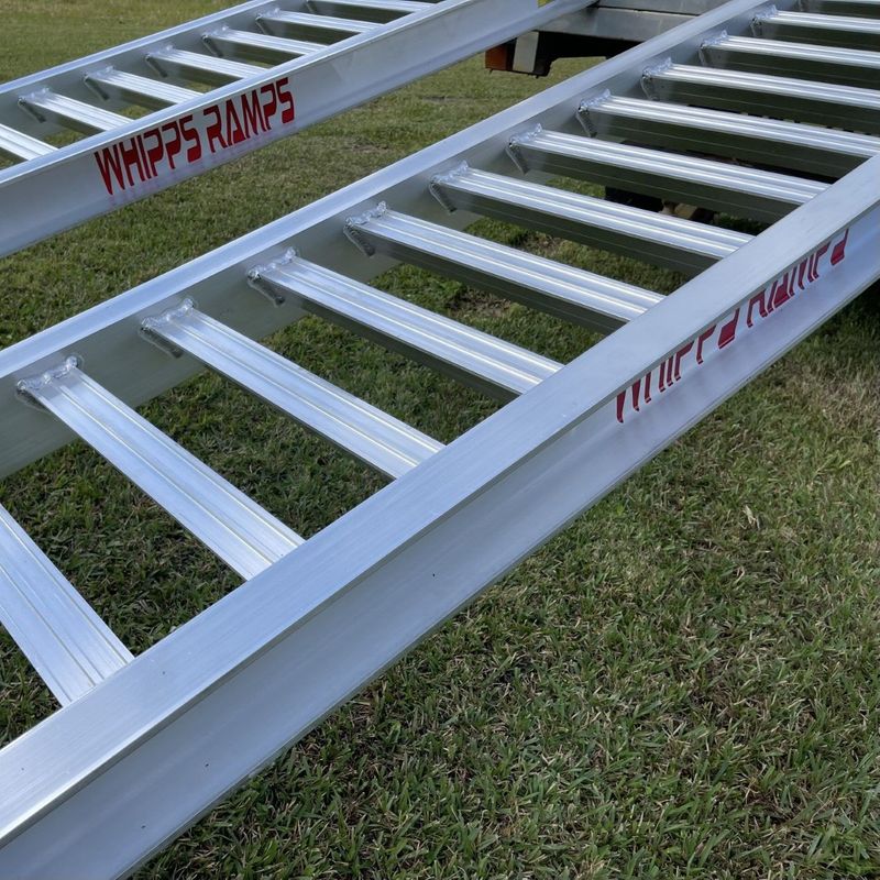 Whipps Ramps 7.5 Tonne Capacity - 3 metres long Aluminium Machinery excavator loading ramps 