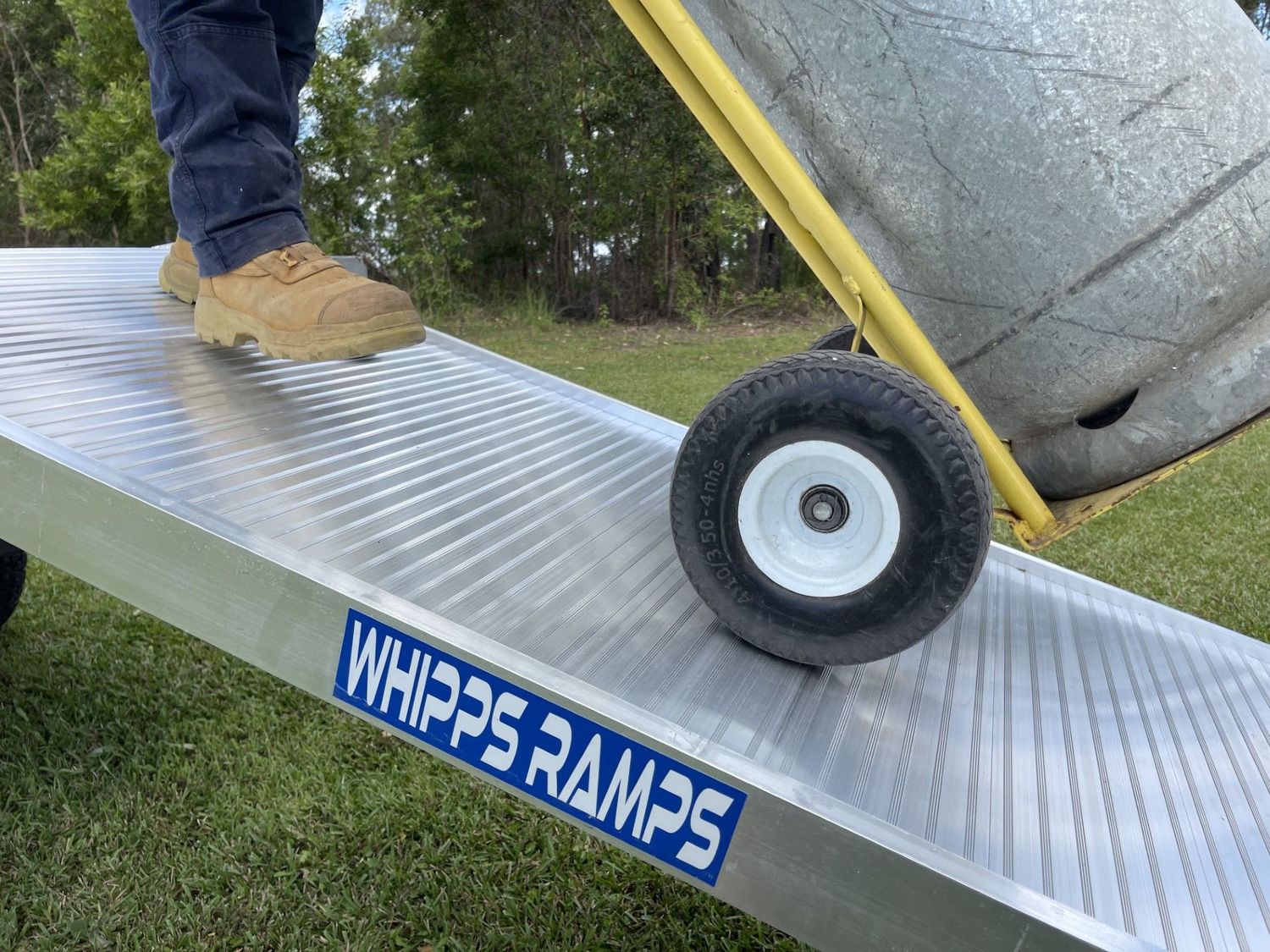 Removalists Ramp - 2.5 metres long - 400 kg capacity aluminium walkboard