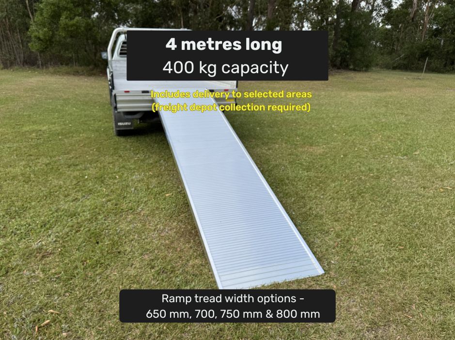 Removalist walk board access loading ramp 4 metres long