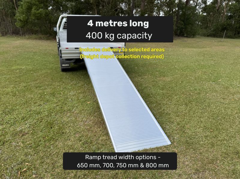 Removalist walk board access loading ramp 4 metres long
