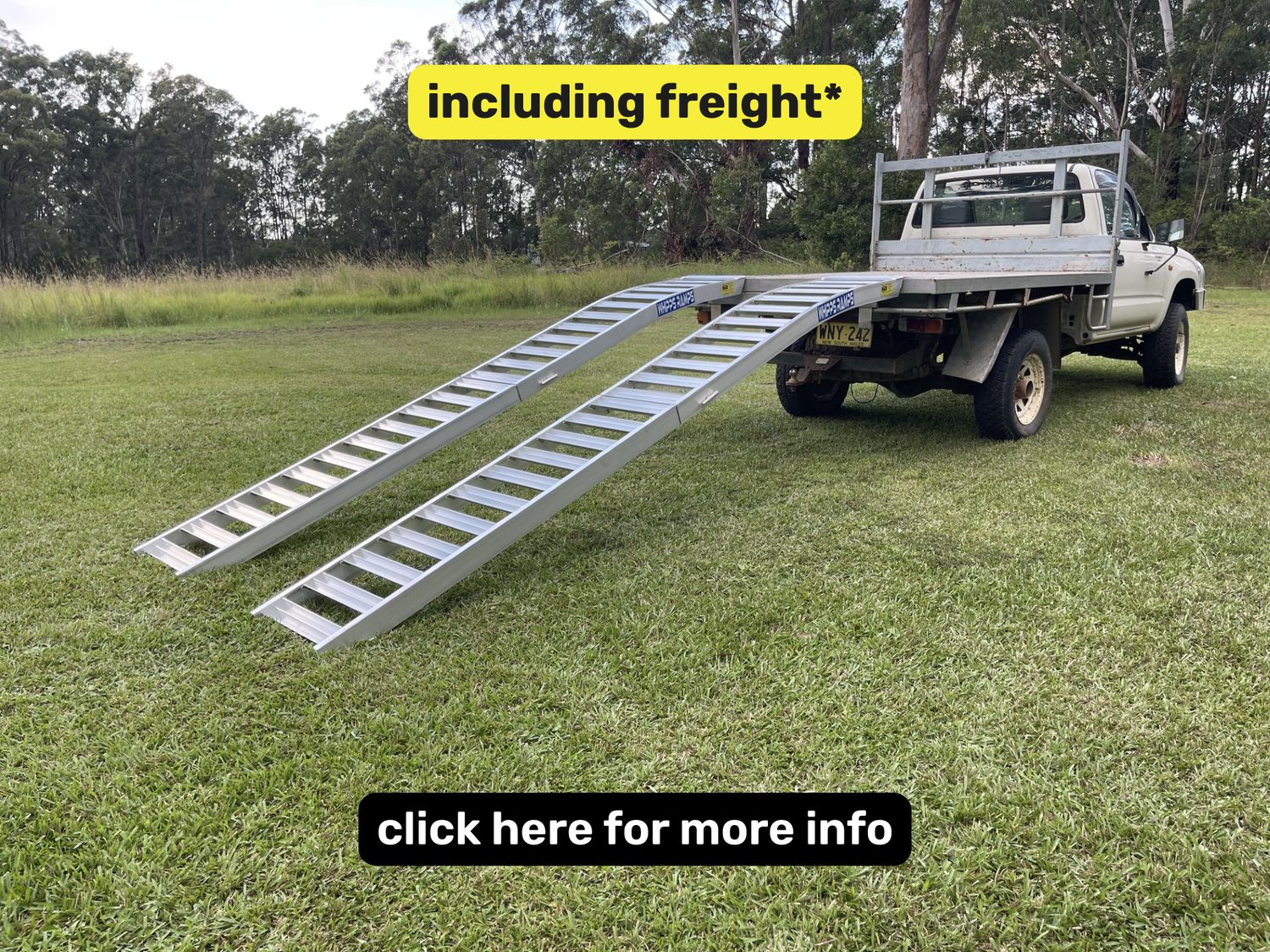 3 metre - PT mower ramps - 1.5 t capacity - from $1470 inc GST