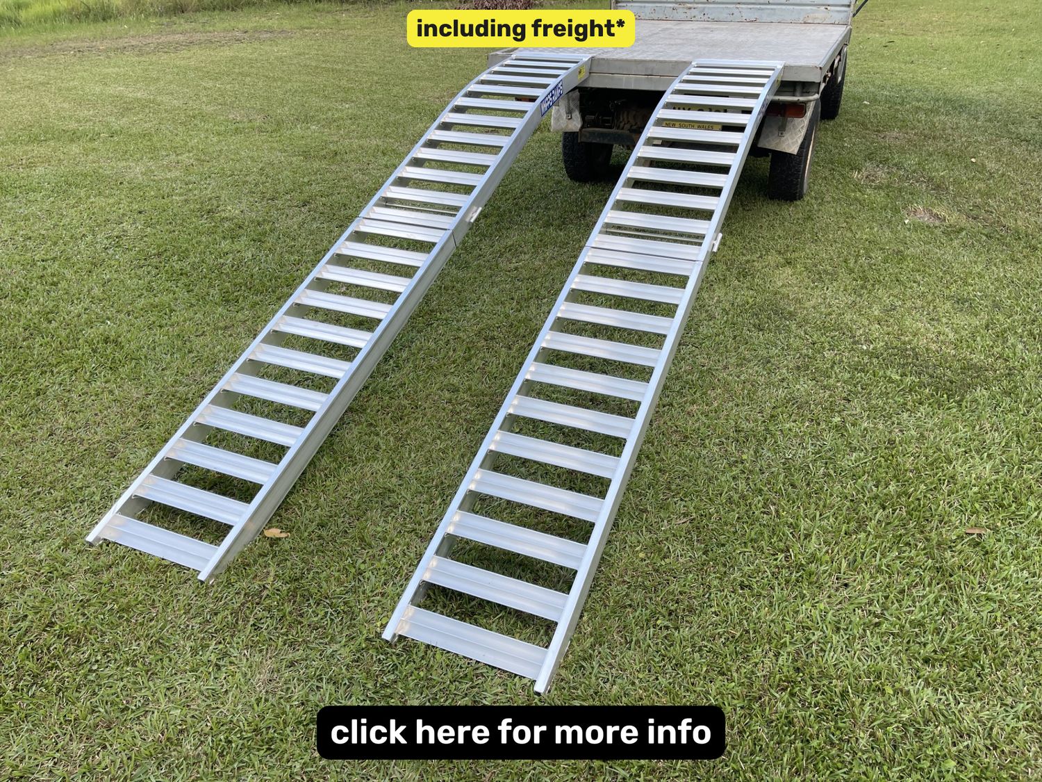 Whipps 3.5 metre mower loading ramps