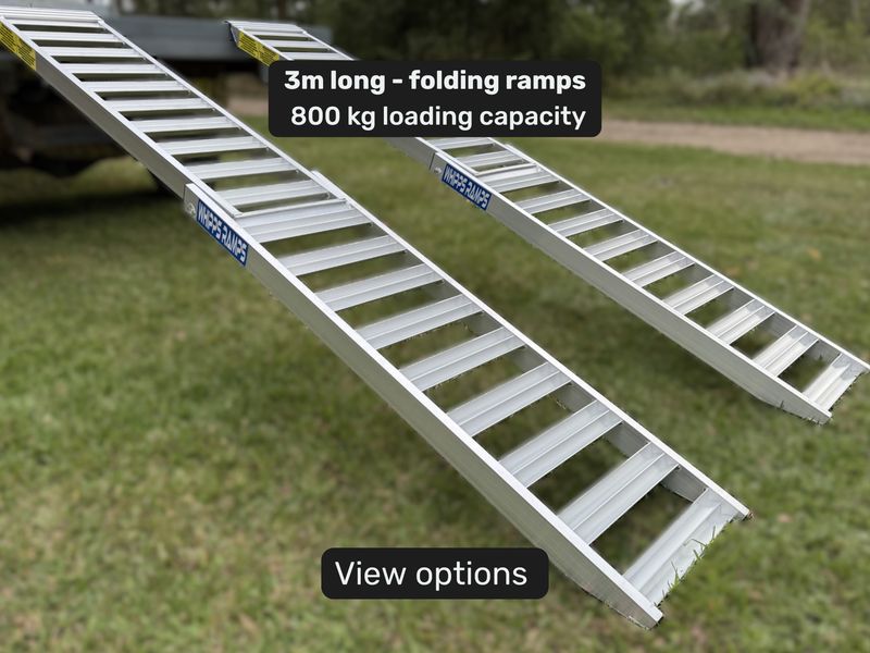 3m Aluminium Folding Quad bike ATV Loading Ramps – 800kg Capacity