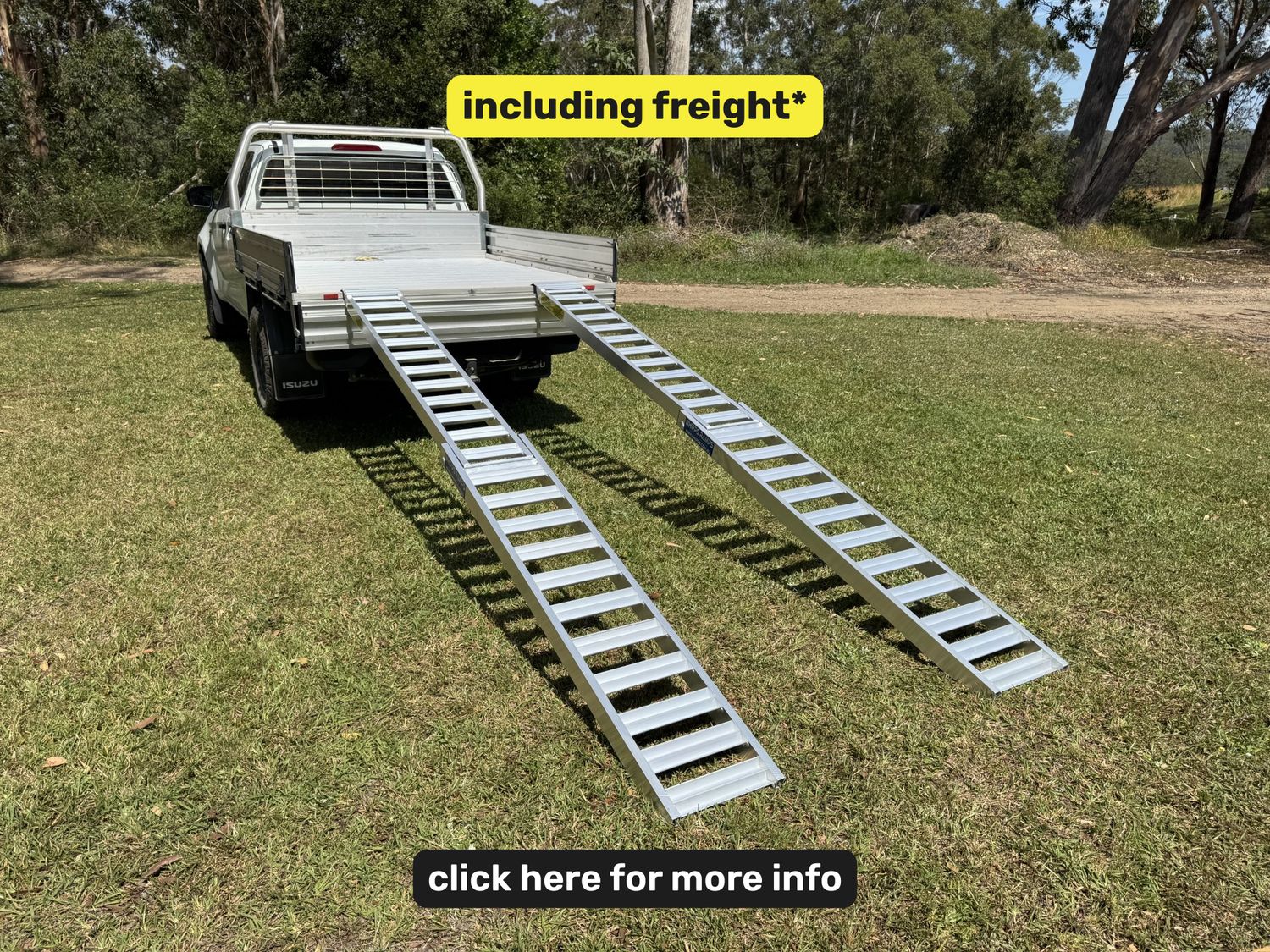 3.5 metres long - folding ATV Quad Bike ramps - 600 kg capacity - from $1140 inc GST 3.5 metres long - folding ATV Quad Bike ramps - 600 kg capacity - from $1140 inc GST