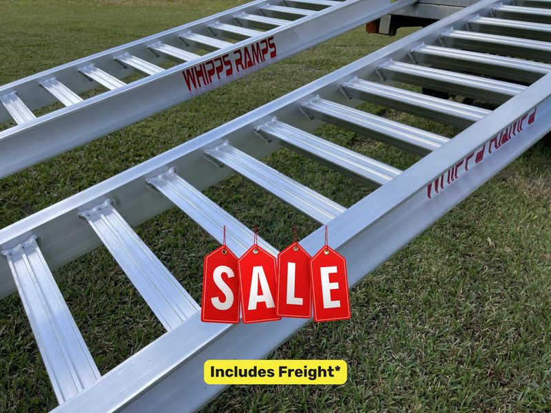 Discounted aluminium excavator loading ramps