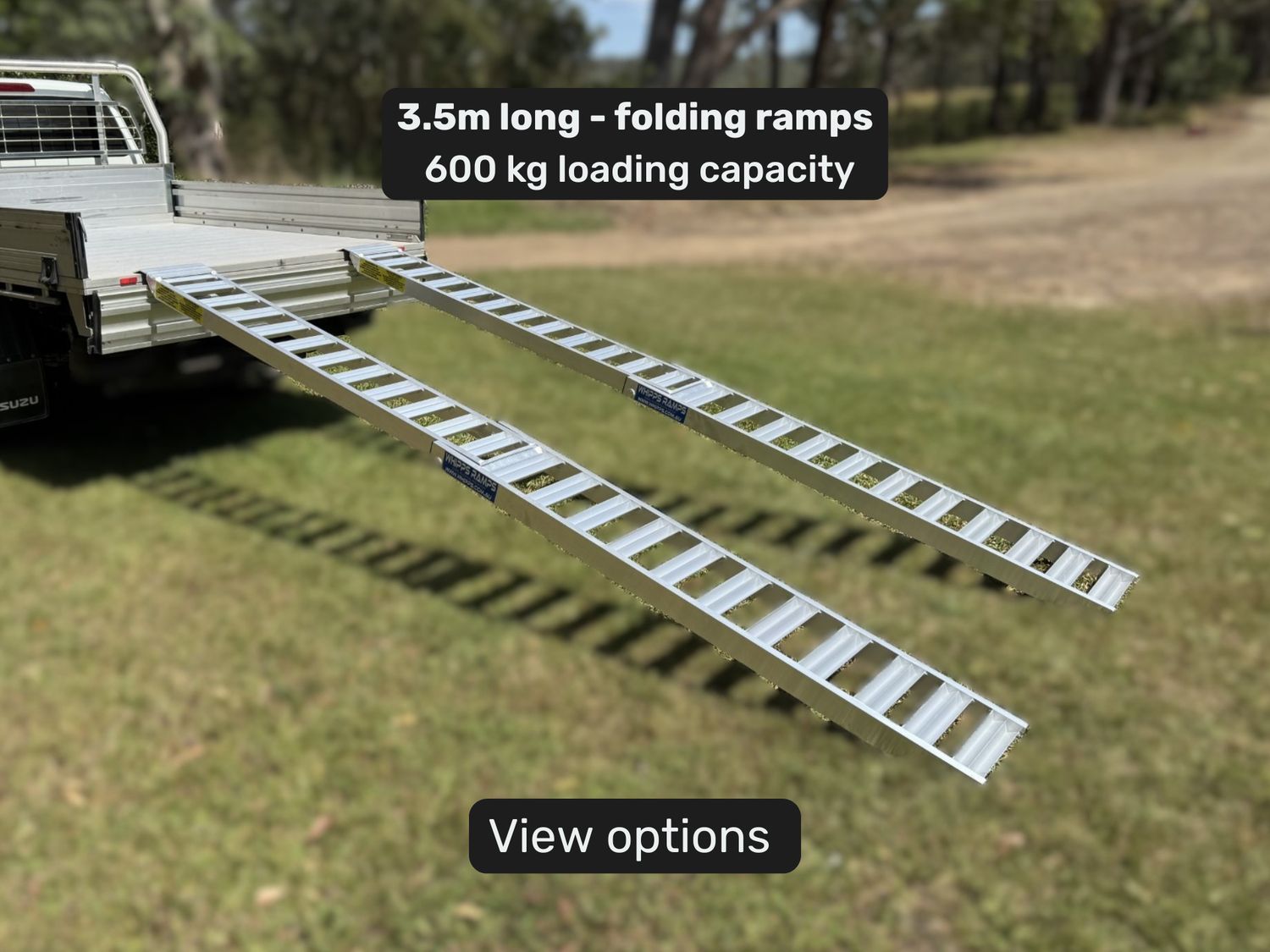 3.5m Aluminium Folding Quad bike ATV Loading Ramps – 600kg Capacity