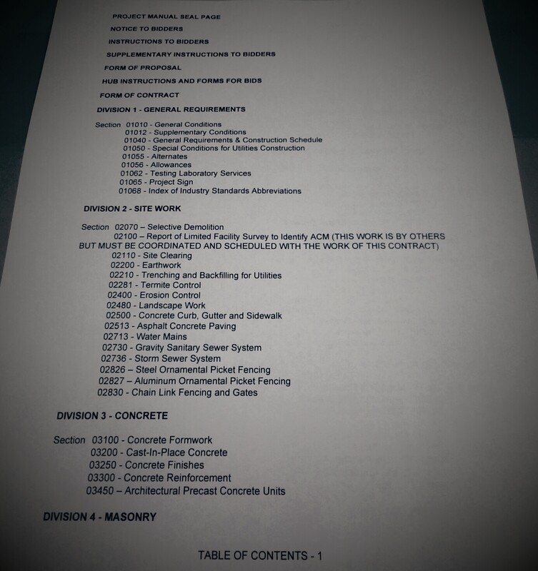 8.5&quot; x 11&quot; Specification Manual/Copies