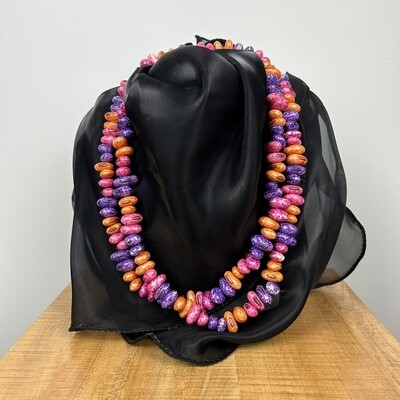 Long colorful necklace