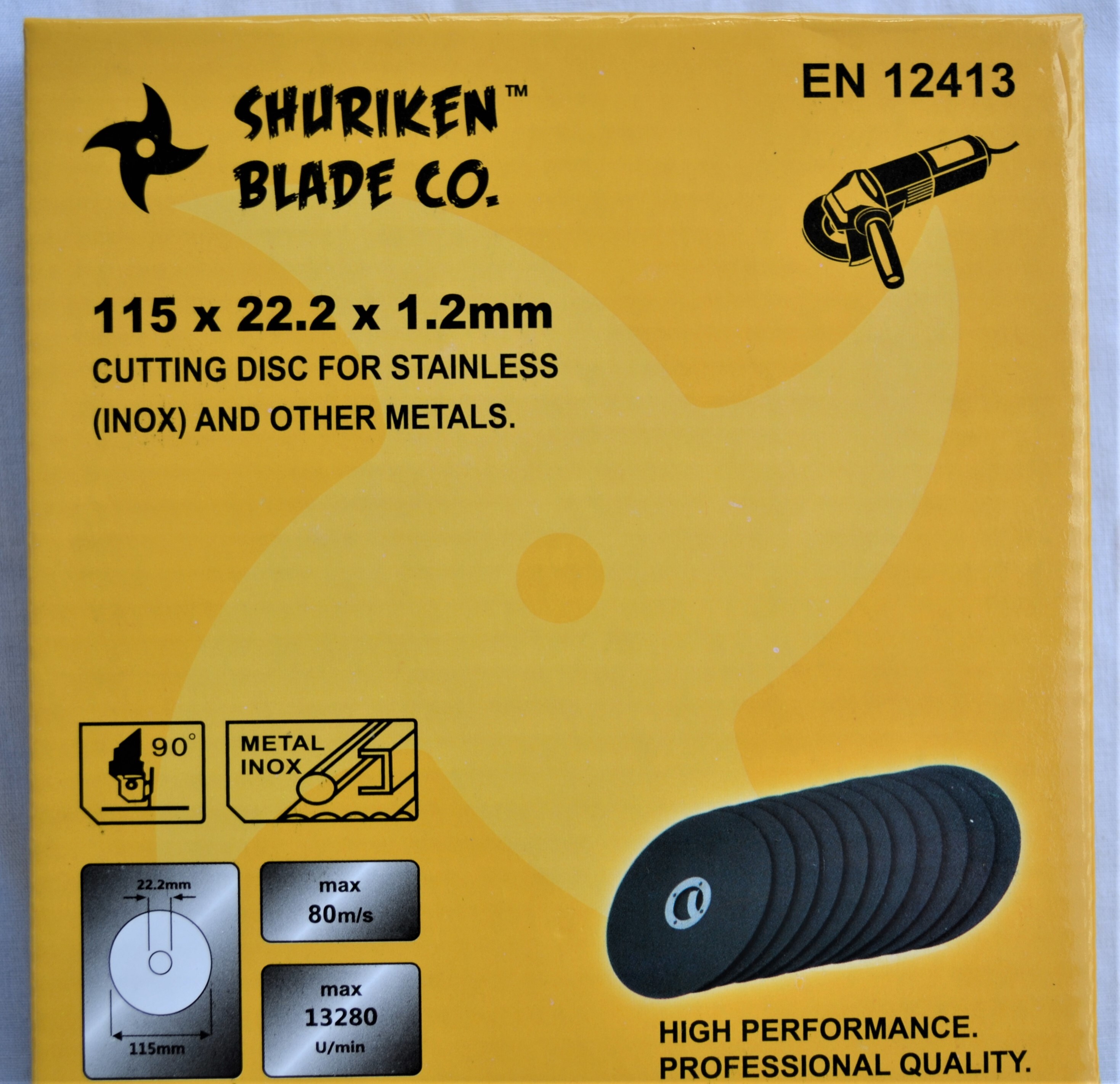 200 X Metal Cutting/Slitting Disc Ultra Thin 115mm 4-1/2" X 1mm fast  stainless 