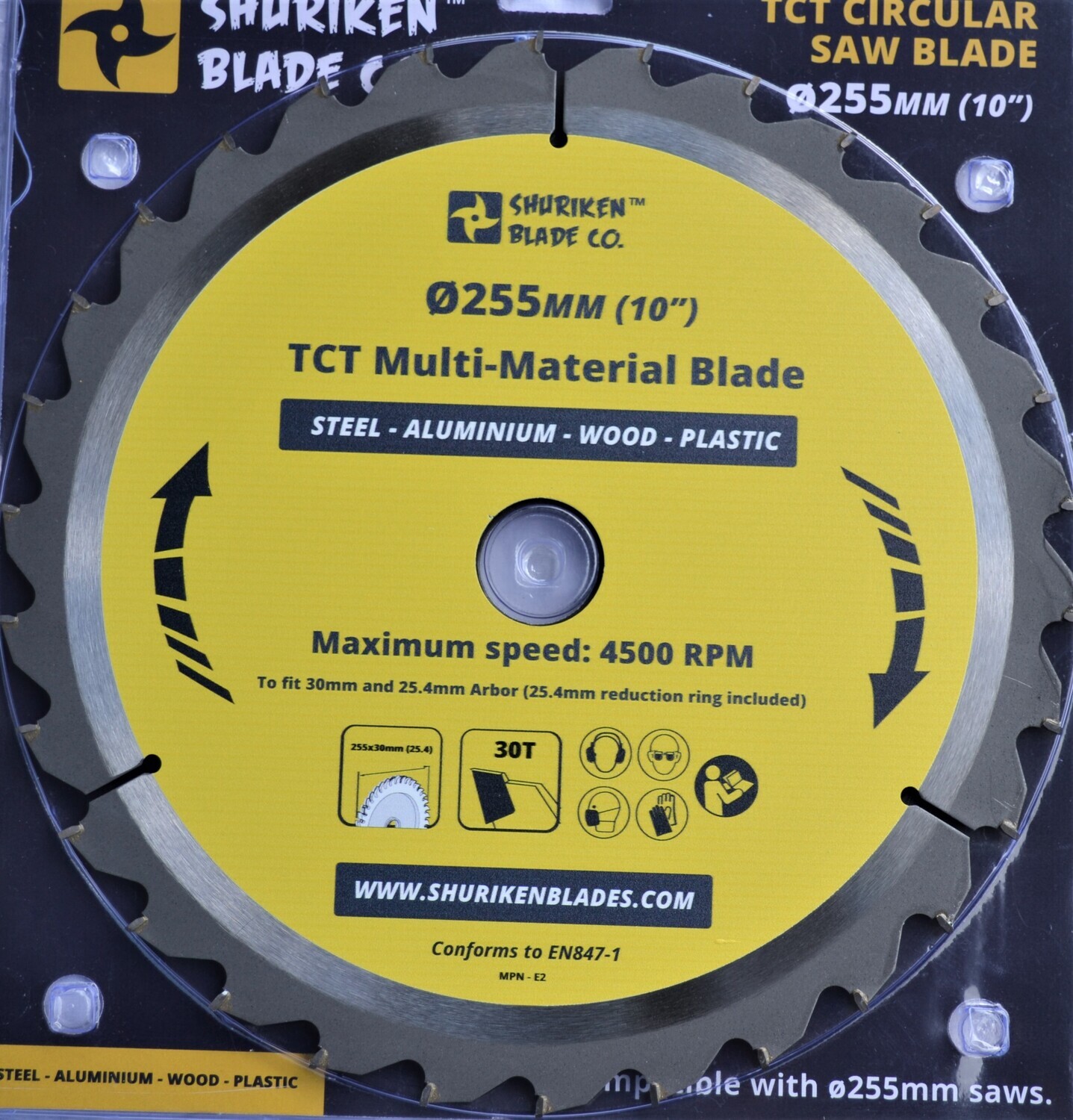250mm x 80T Silver High-speed TCT Circular Saw Blade 30mm Bore For 255mm Saws ！ 