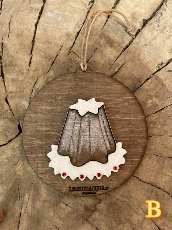 DECORAZIONE CARTOLINA NATALIZIA IN LEGNO DI RECUPERO