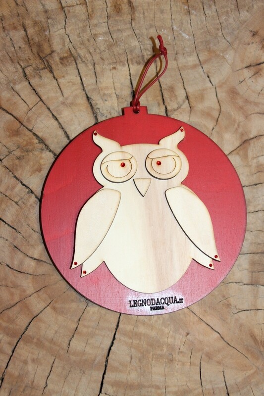 DECORAZIONE NATALIZIA "CERBIATTO E GUFETTO"