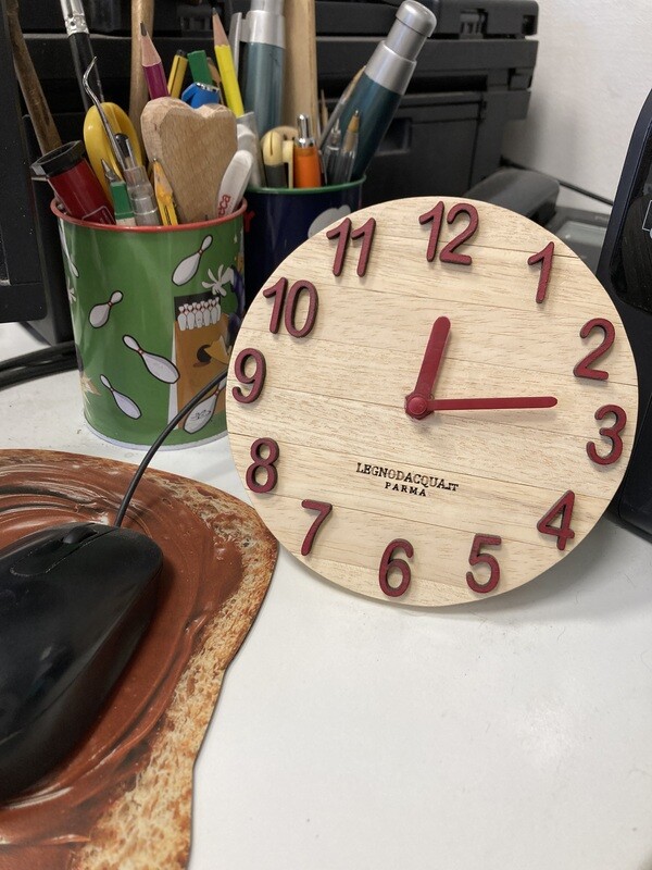 OROLOGIO DA TAVOLO IN LEGNO
