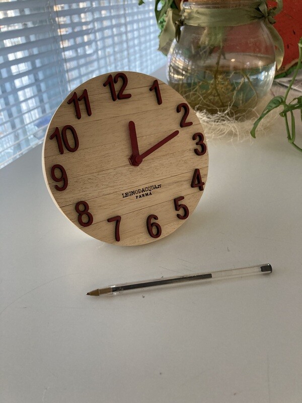 OROLOGIO DA TAVOLO IN LEGNO