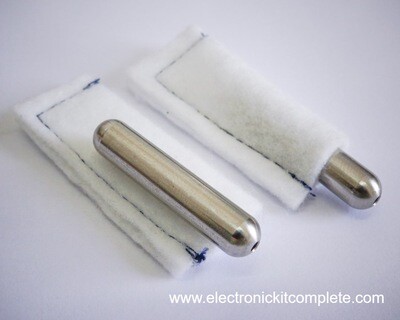 Stainless steel electrodes with cotton sleeves
