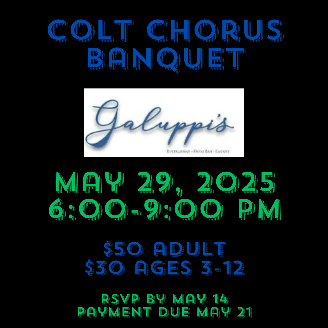 Colt Chorus End of Year Banquet