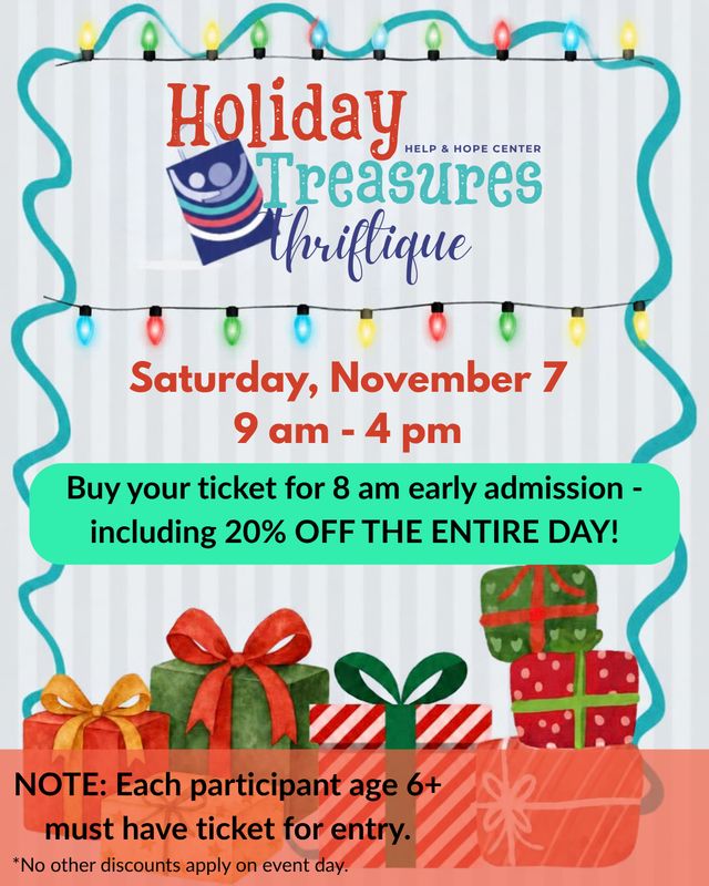 Holiday Treasures 2026 Advance Shopping Ticket