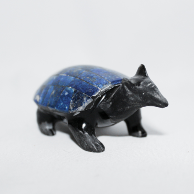ARMADILLO OBSIDIANA CON LAPIS LAZULI