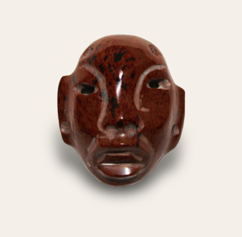 REPLICA PREHISPANICA OBSIDIANA MARRON