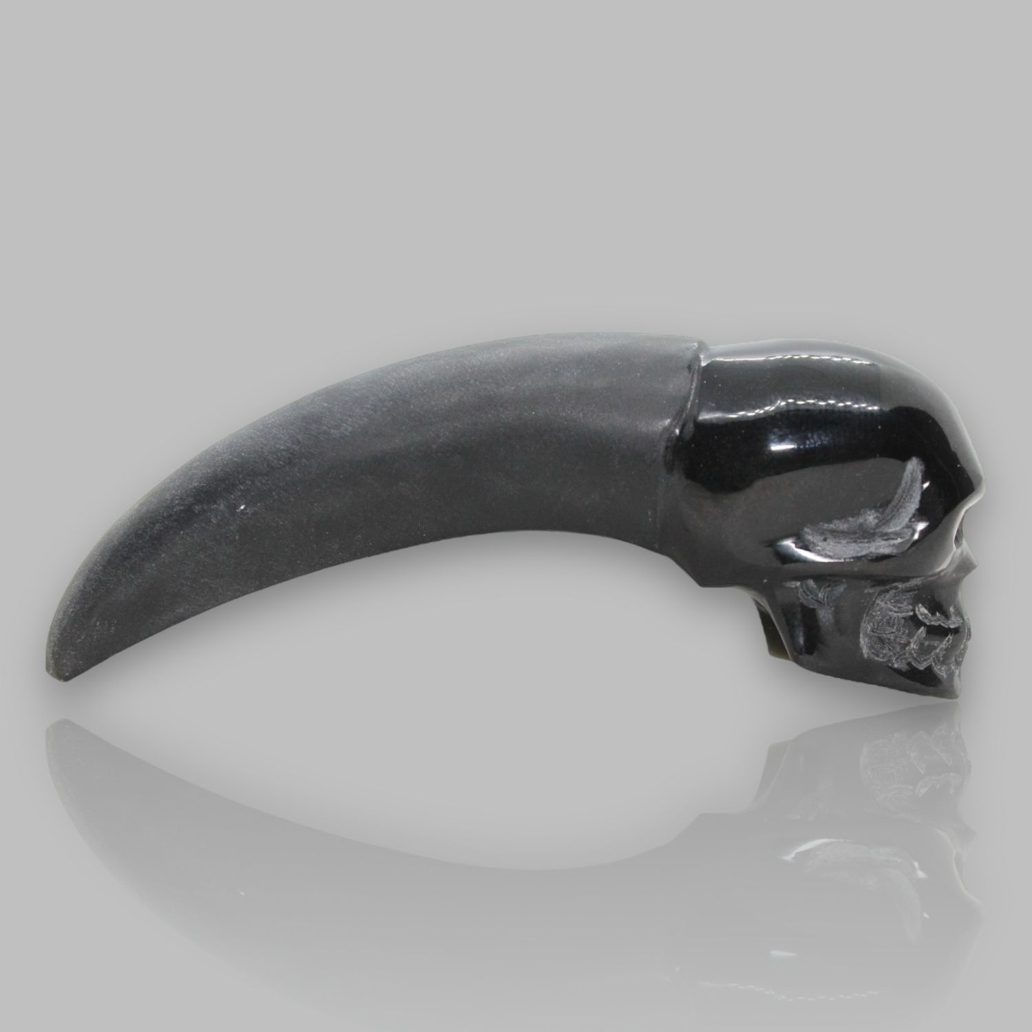 GARRA CRANEO DE OBSIDIANA NEGRA