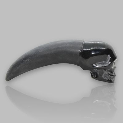 GARRA CRANEO DE OBSIDIANA NEGRA