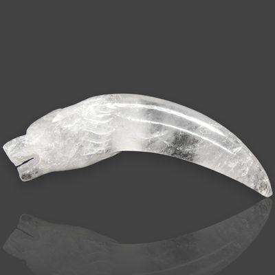 GARRA CABEZA LOBO CUARZO BLANCO