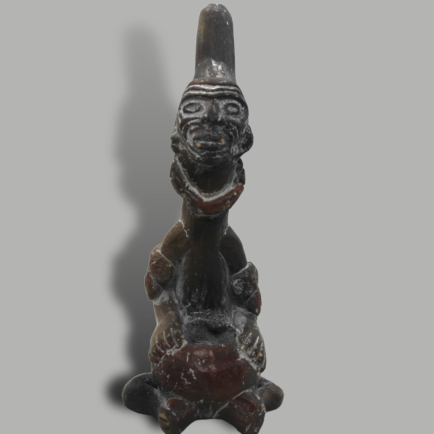 PIPA DE BARRO REPLICA PREHISPANICA