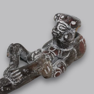 PIPA DE BARRO REPLICA PREHISPANICA
