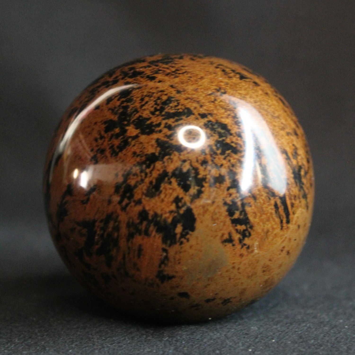 ESFERA OBSIDIANA MARRON 4cm