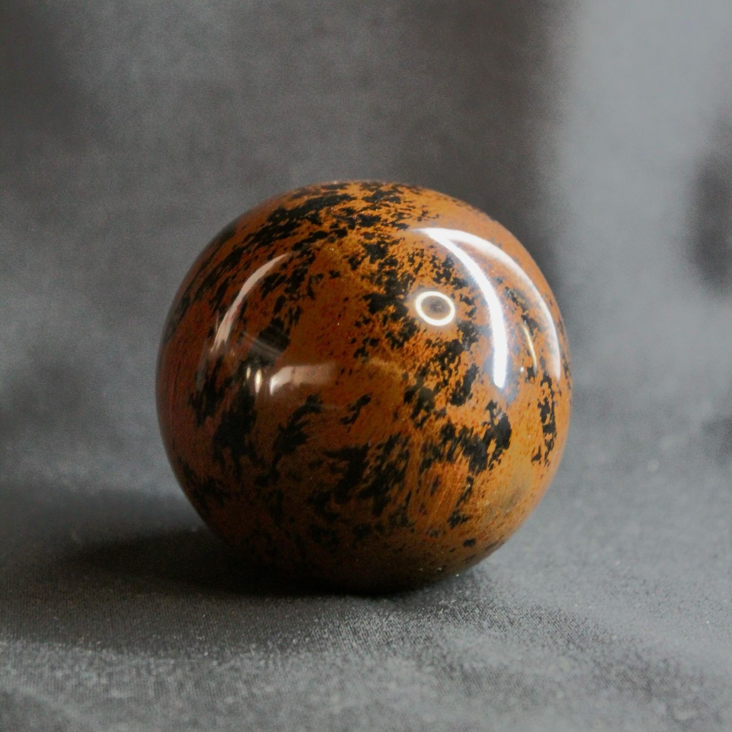 ESFERA OBSIDIANA MARRON 6cm