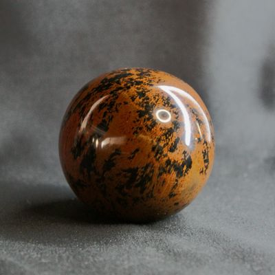 ESFERA OBSIDIANA MARRON 6cm