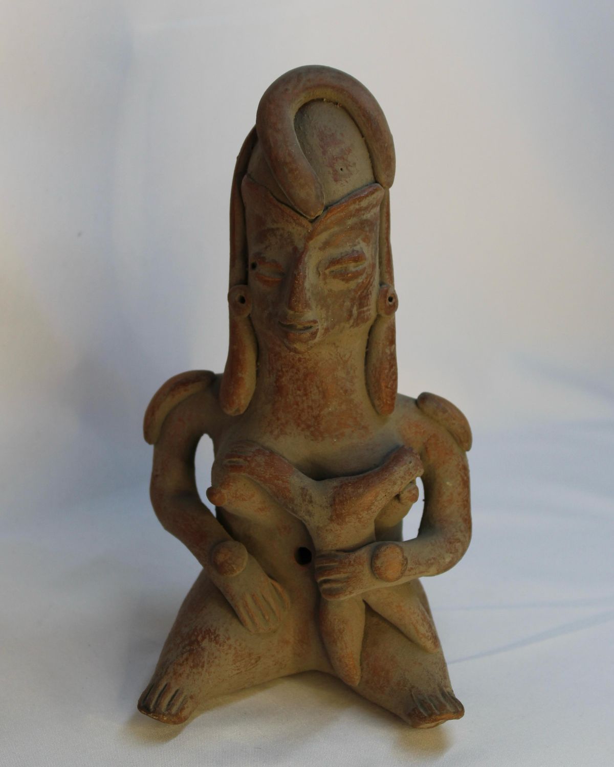 FIGURA DE MUJER  PREHISPANICA DE BARRO