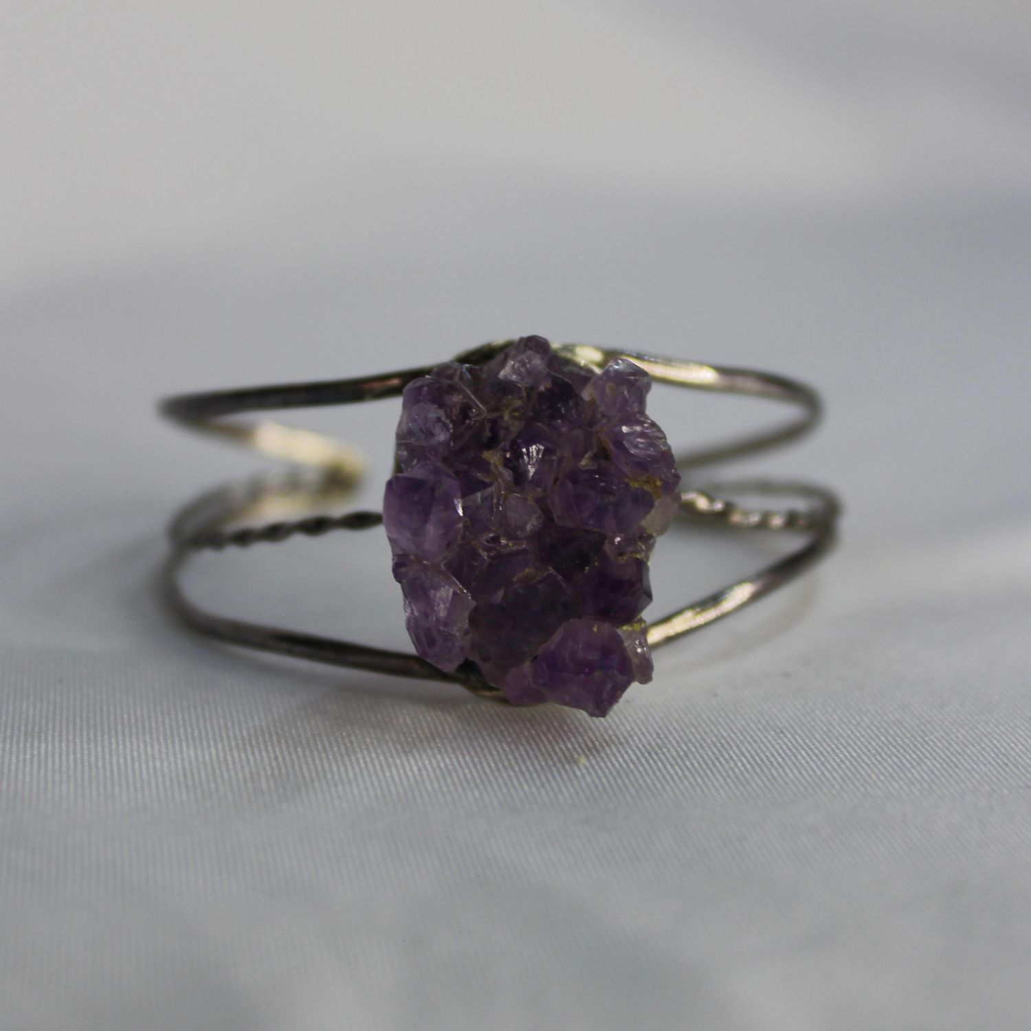 PULSERA DRUSA CUARZO AMATISTA