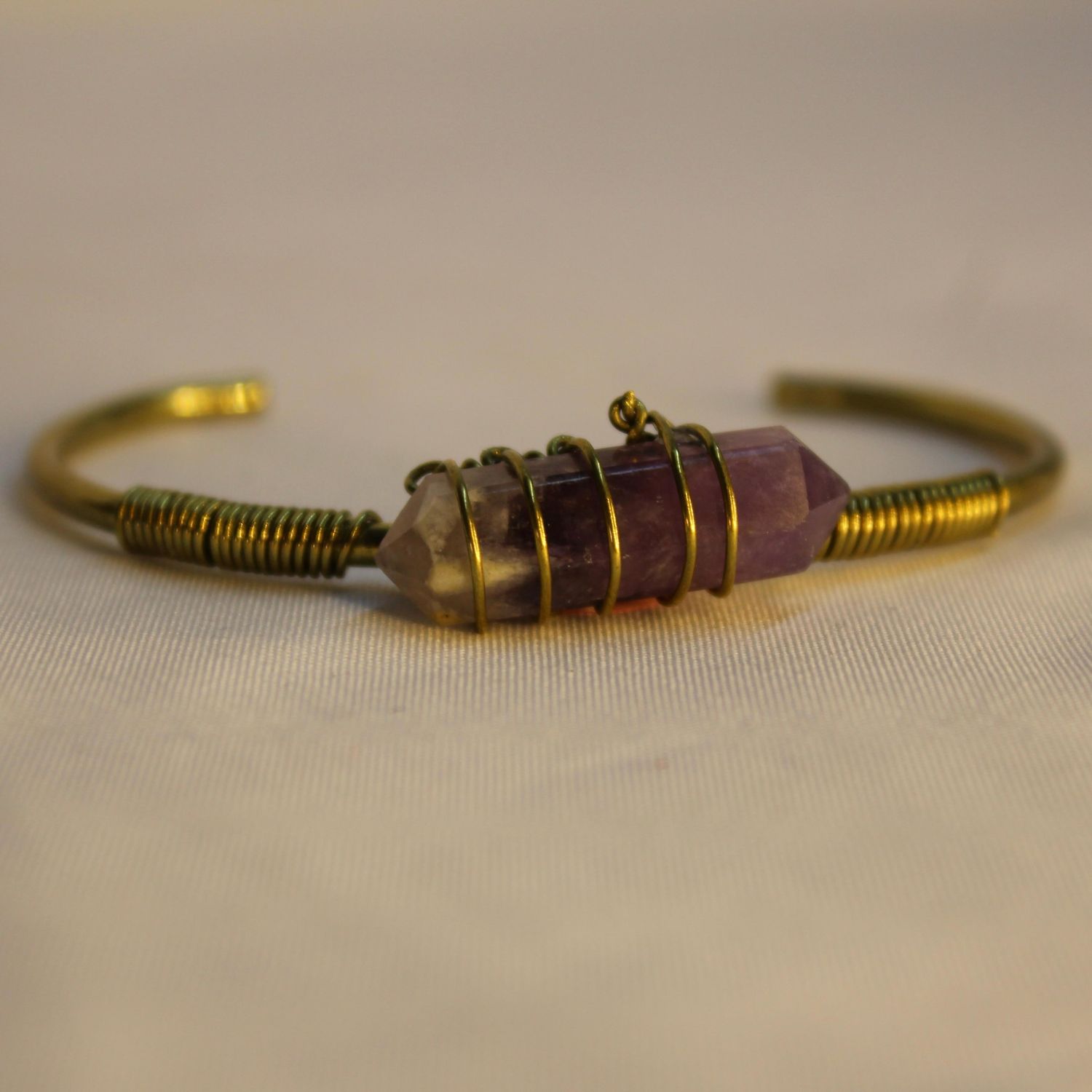 PULSERA TUMBAGA CUARZO AMATISTA
