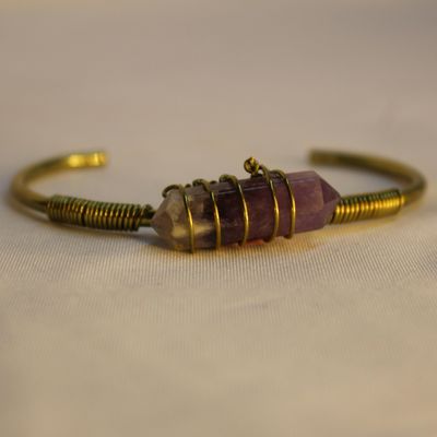 PULSERA TUMBAGA CUARZO AMATISTA