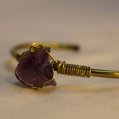 PULSERA TUMBAGA CUARZO AMATISTA