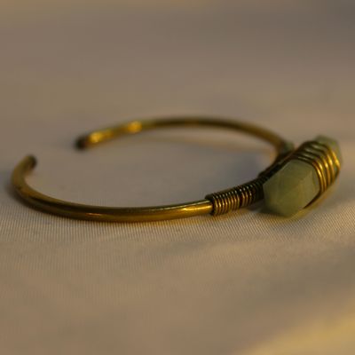 PULSERA TUMBAGA AVENTURINA VERDE