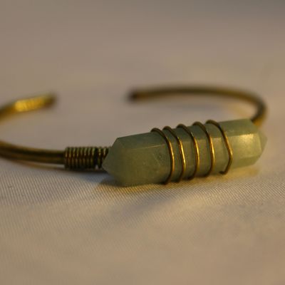 PULSERA TUMBAGA AVENTURINA VERDE