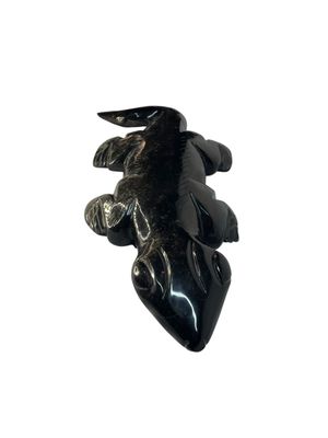 LAGARTO DE  OBSIDIANA 44cm