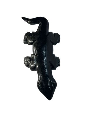 LAGARTO DE  OBSIDIANA 44cm