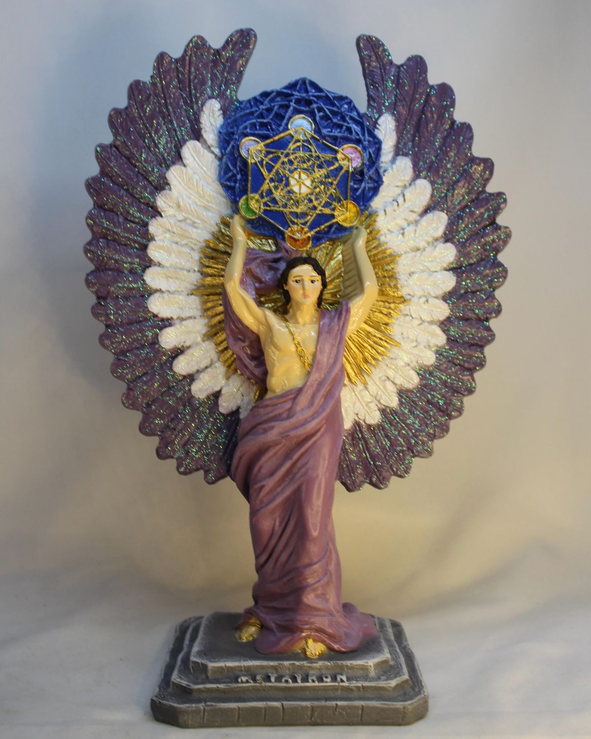 ARCANGEL METATRON BLANCO MORADO RESINA