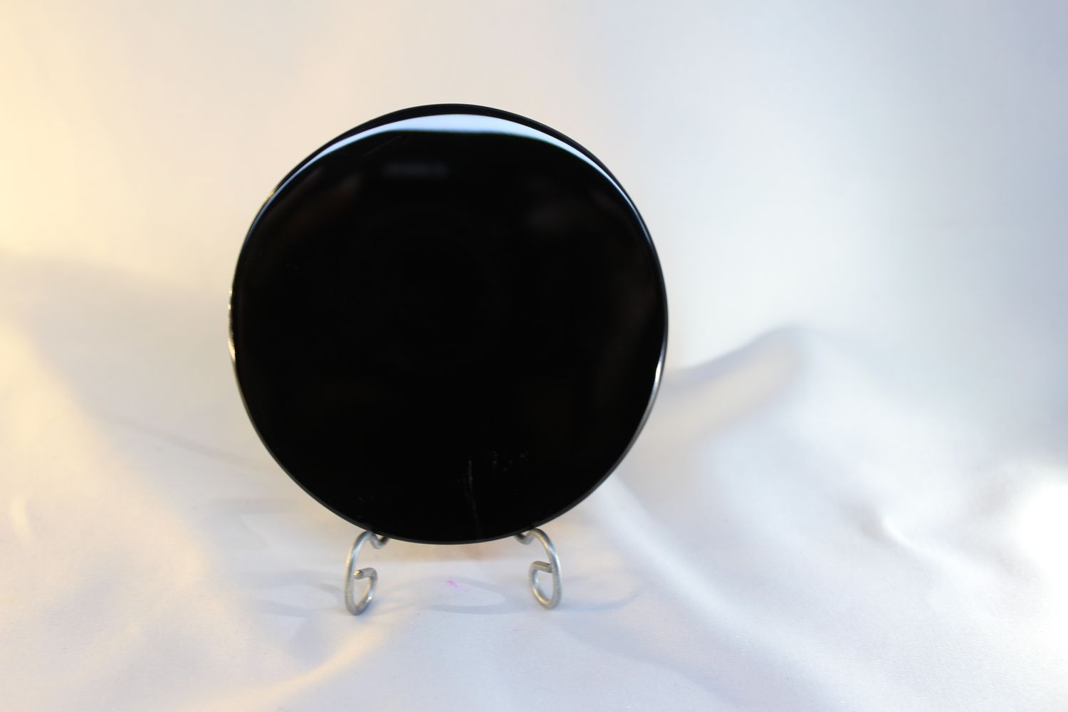 ESPEJO DE OBSIDIANA NEGRA 9.5cm