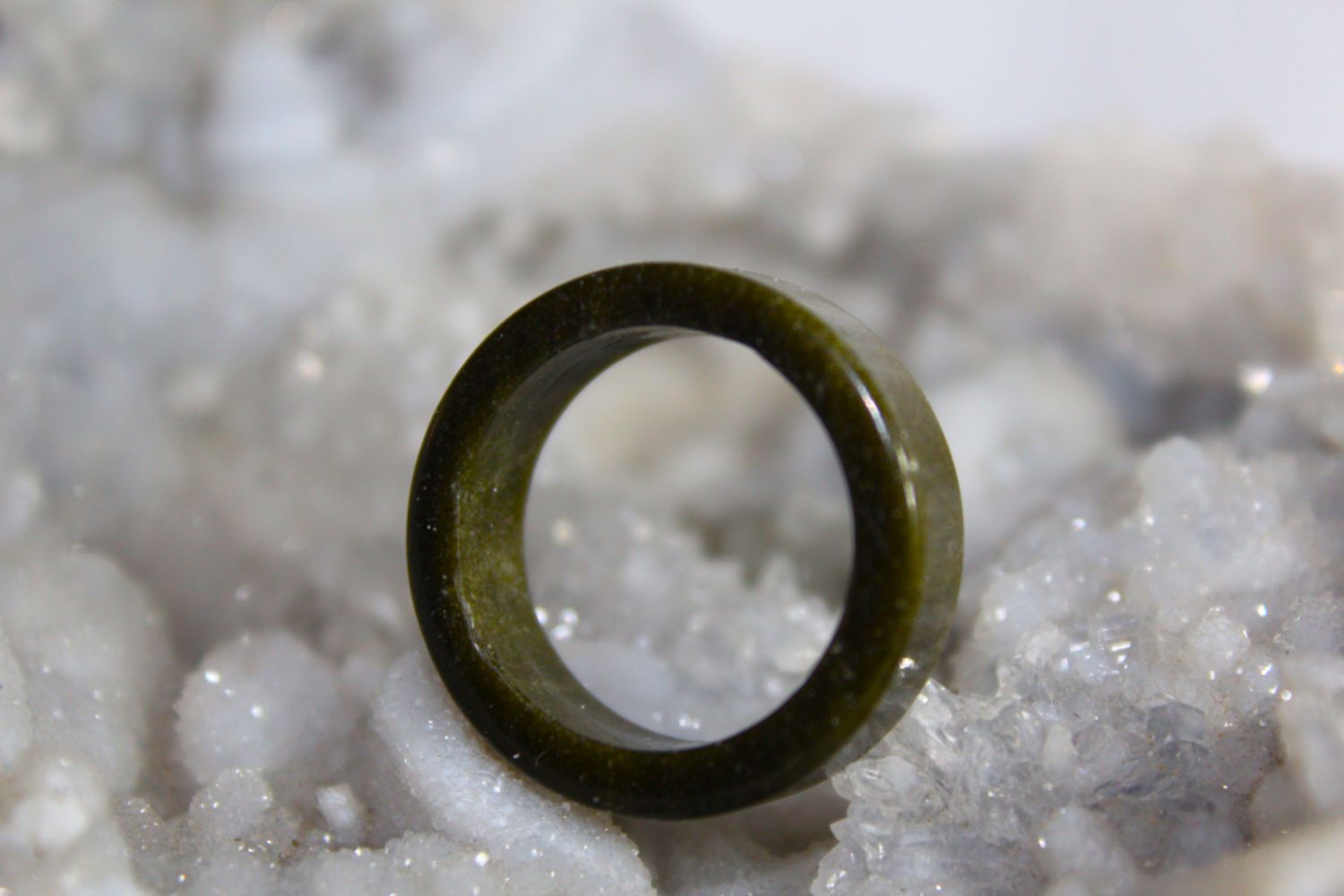 ANILLO DE OBSIDIANA DORADA #10