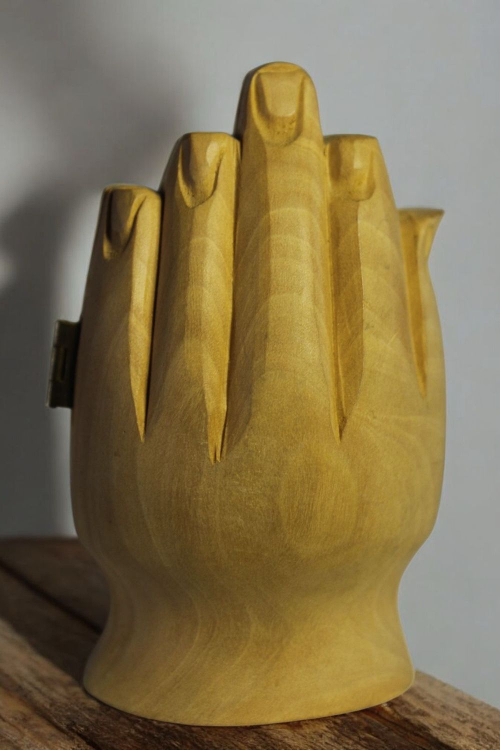 Lakshmi Ganesh en madera de Sandalo